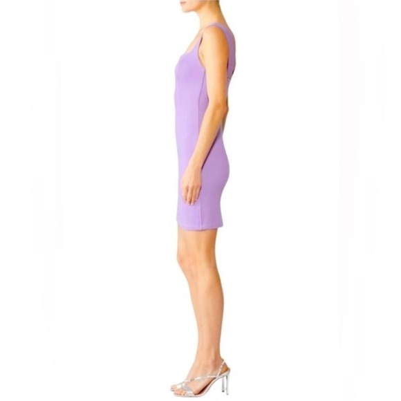 ASTR the Label - Stereotype Lilac Sleeveless Bodycon Stretch Fitted Mini Dress - Picture 2 of 13